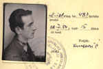 Wiesel's entry card to Paris